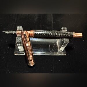 Monteverde Invincia Fountain Pen - Rose Gold Trim - 1.1mm Stub Nib